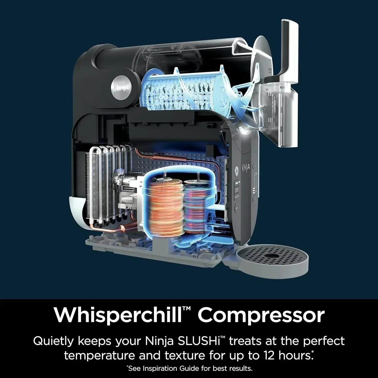 Ninja SLUSHi with RapidChill Technology 88 oz Frozen Drink Slushie Machine 5 Preset Programs